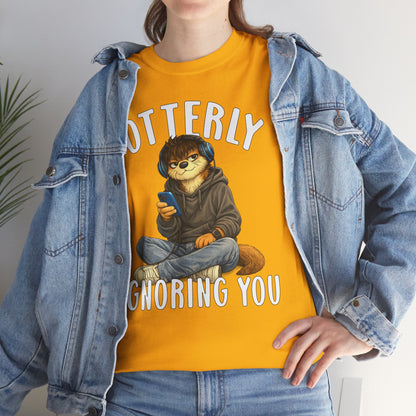 "Otterly Ignoring You" Teen Boy Tee - Otter Series