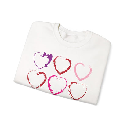 Nine Hearts Valentine's Day Sweatshirt