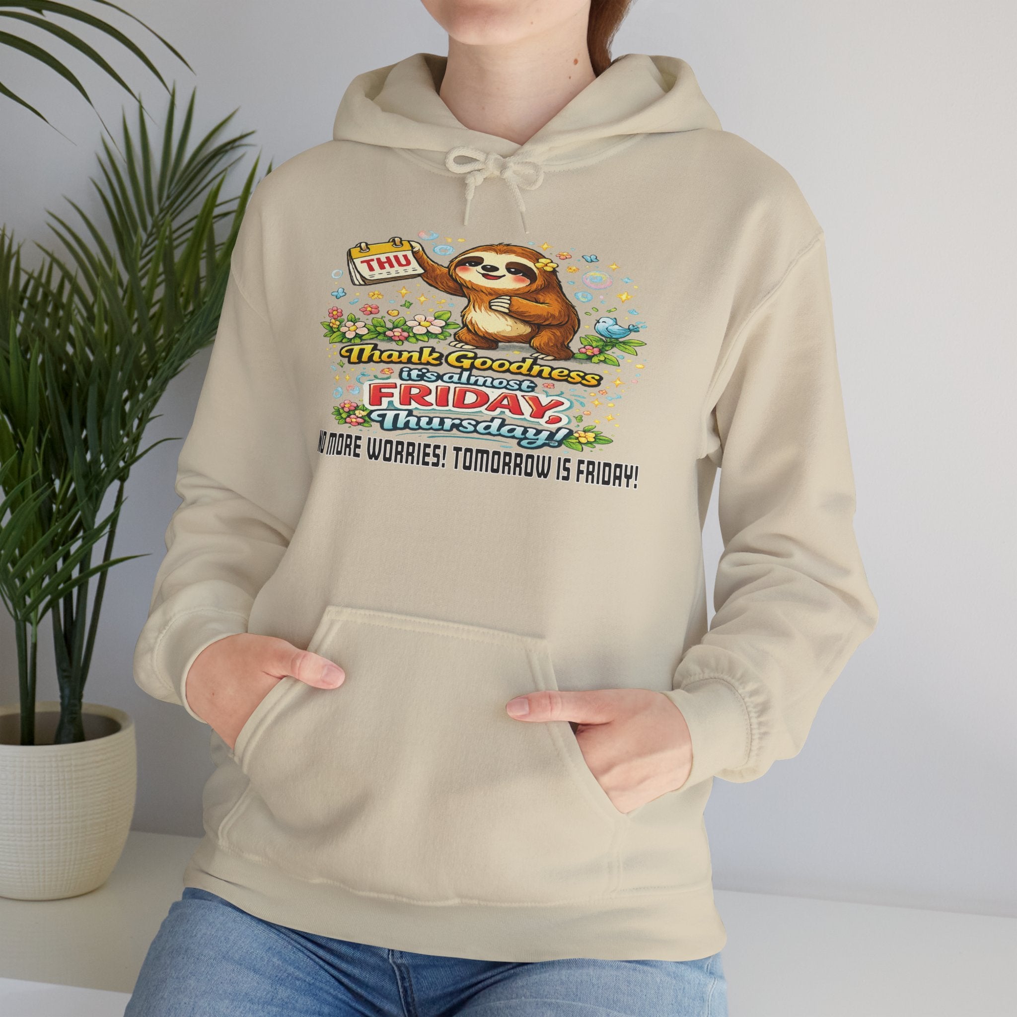 Thursday - Procrastination Sloth Series Hoodie