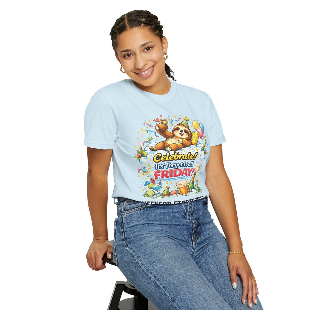Friday - Procrastination Sloth Series T-shirt
