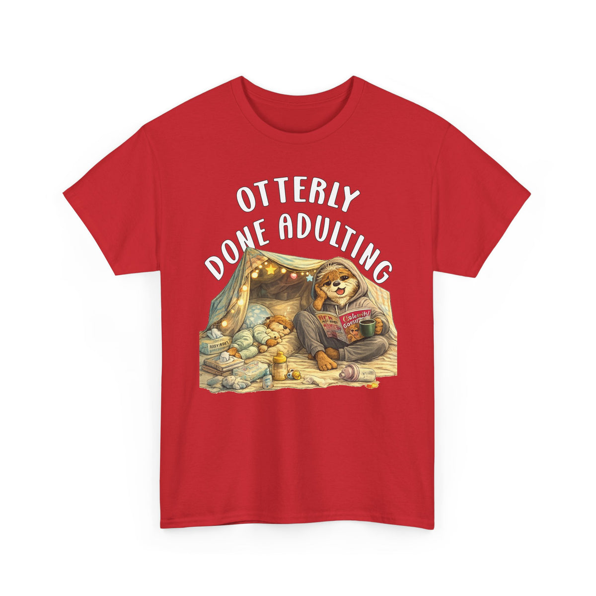 "Otterly Done Adulting" Mom Tee - Otter Series