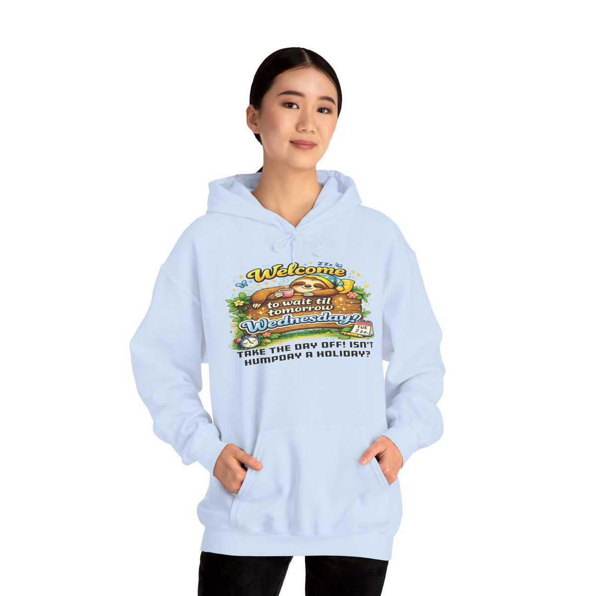 Wednesday - Procrastination Sloth Series Hoodie