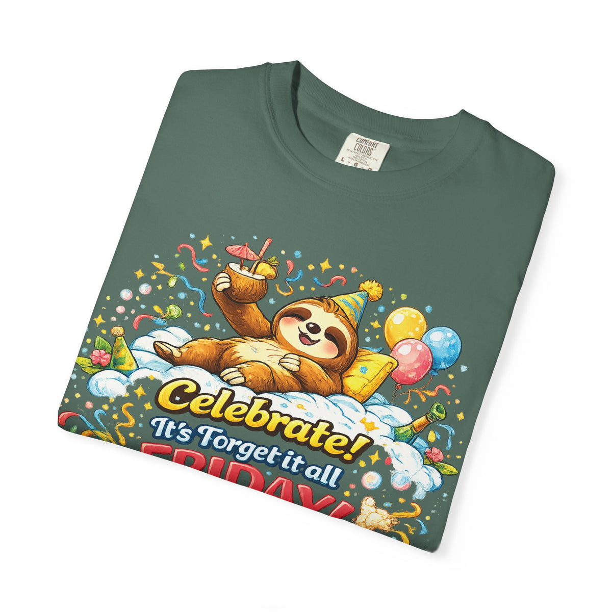 Friday - Procrastination Sloth Series T-shirt
