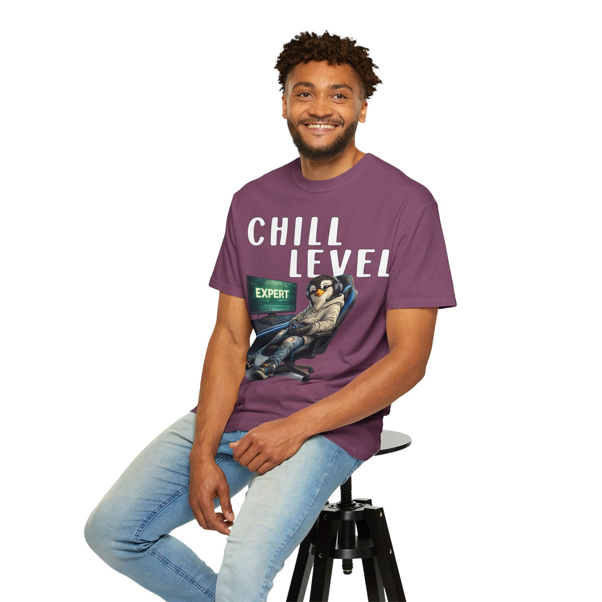 Chill Level Expert Boy T-shirt - Penguin Series
