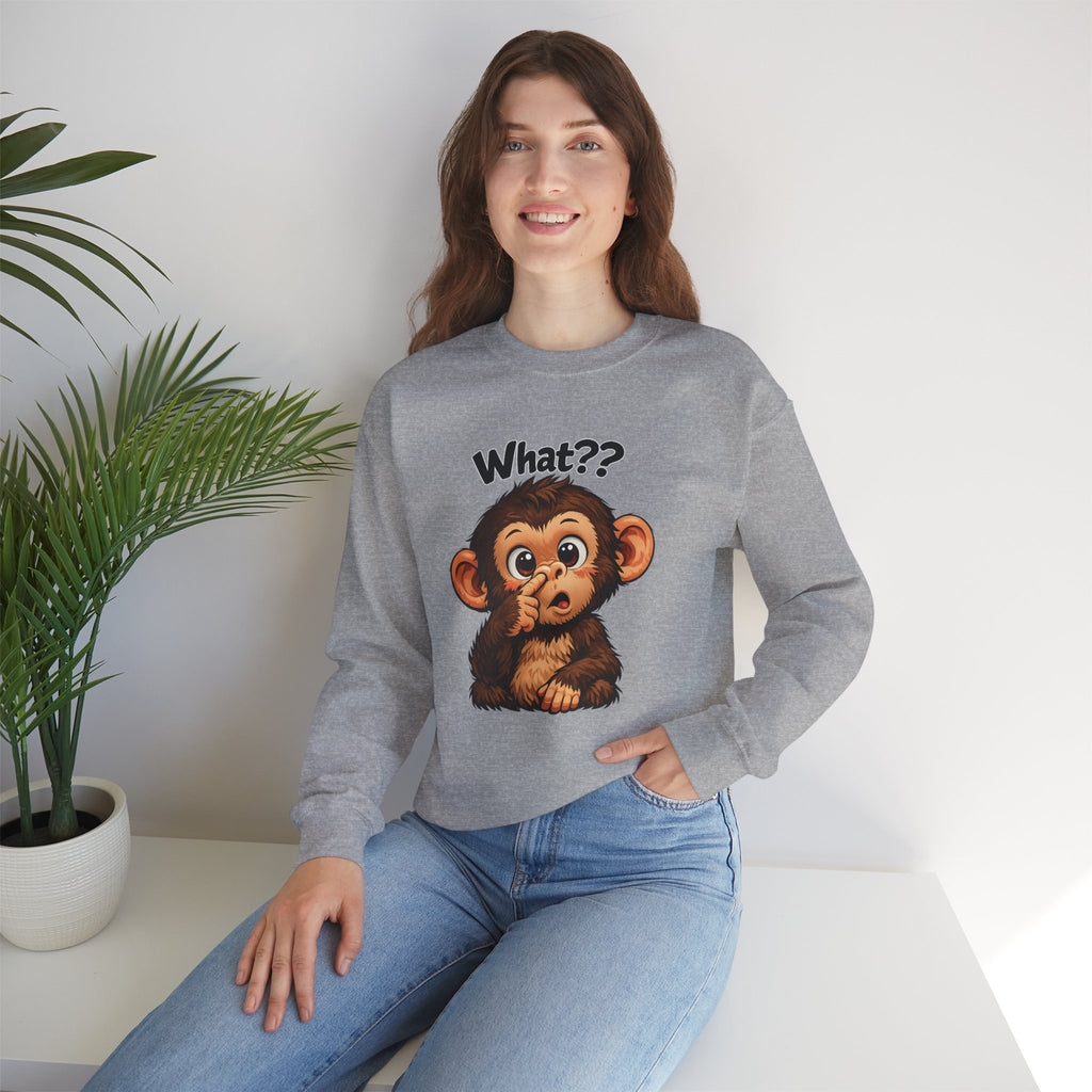 Monkey Says "What?" Sweatshirt