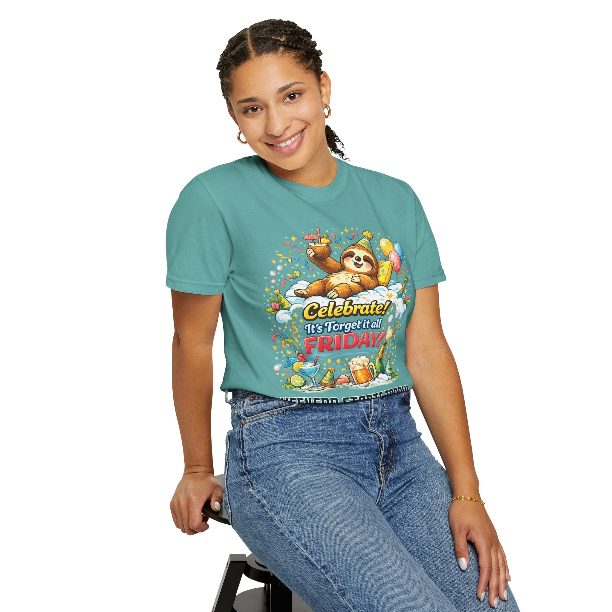 Friday - Procrastination Sloth Series T-shirt