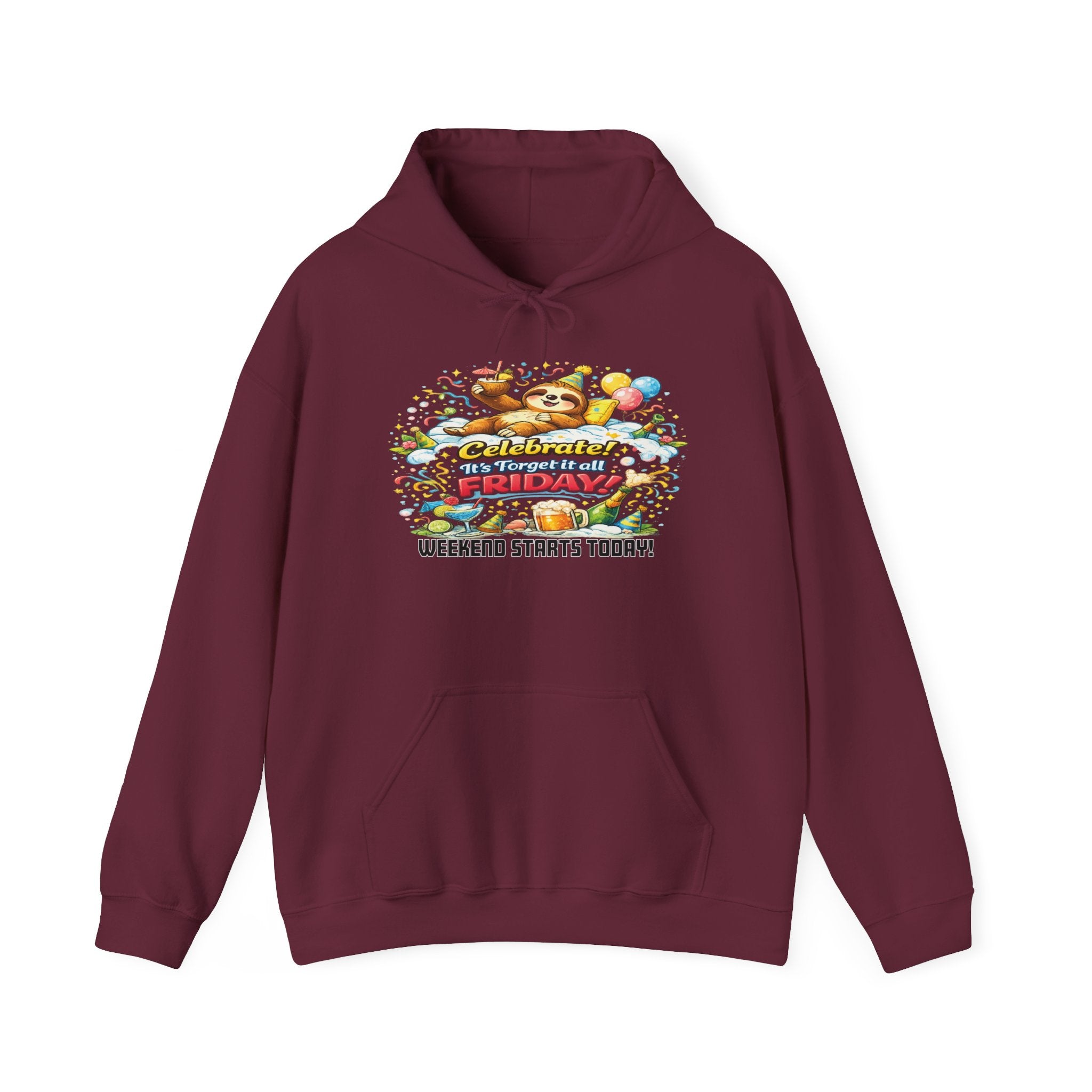 Friday - Procrastination Sloth Series Hoodie