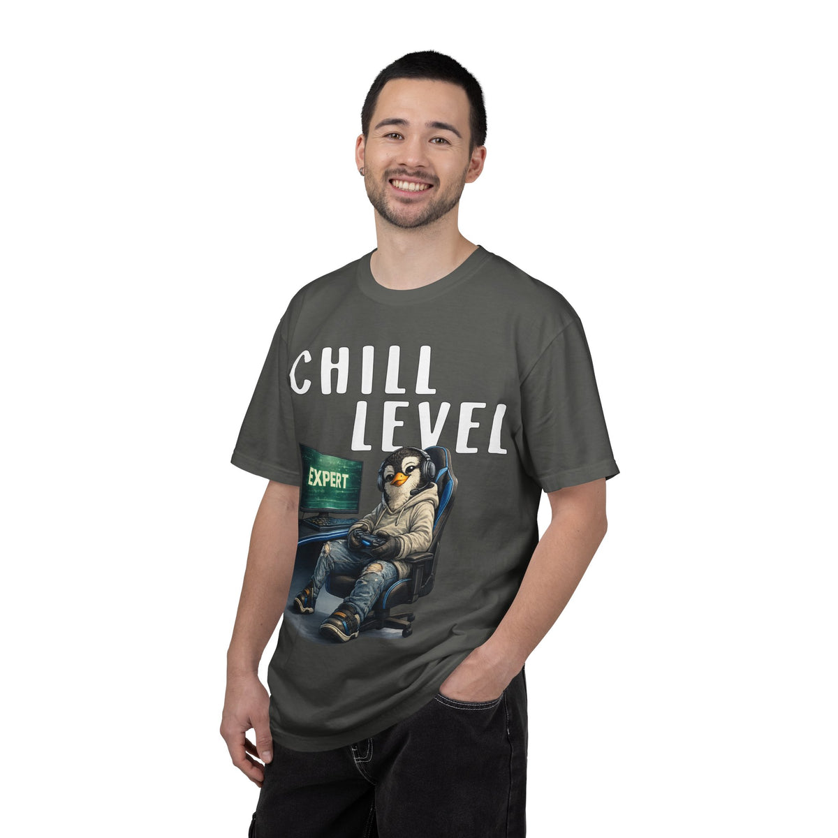 Chill Level Expert Boy T-shirt - Penguin Series