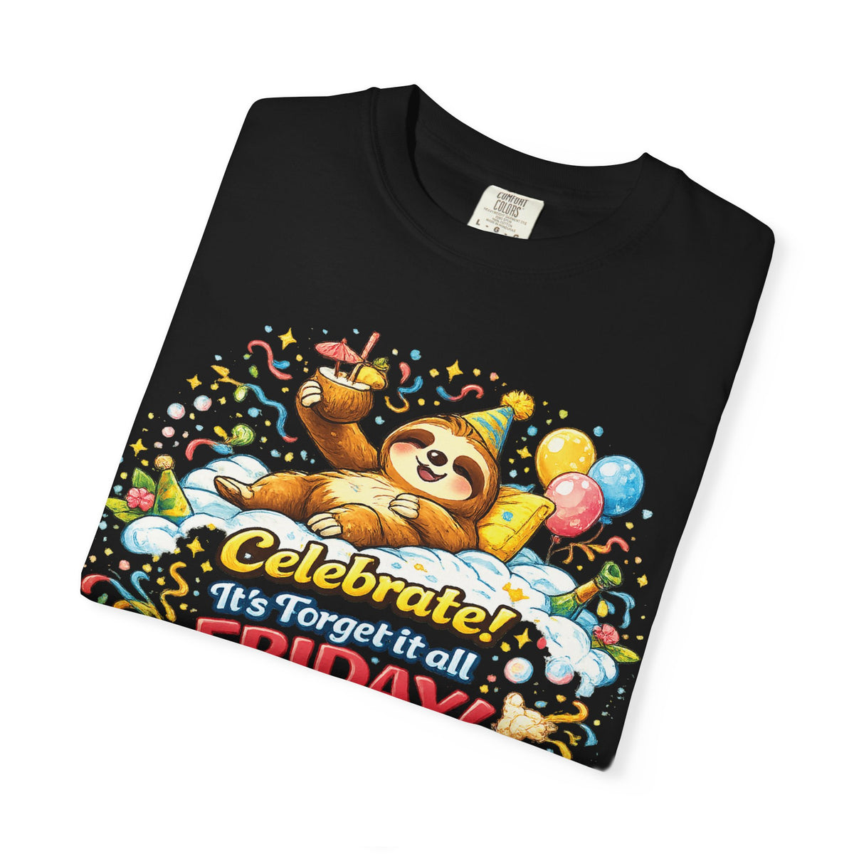Friday - Procrastination Sloth Series T-shirt