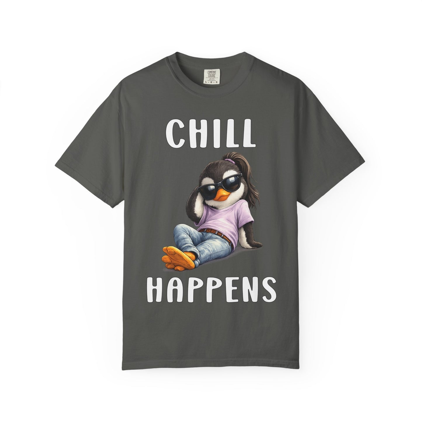Chill Happens Girl T-shirt - Penguin Series