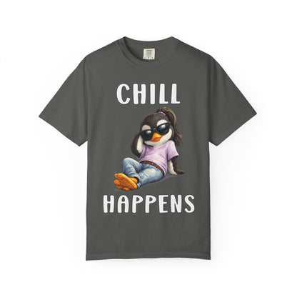 Chill Happens Girl T-shirt - Penguin Series
