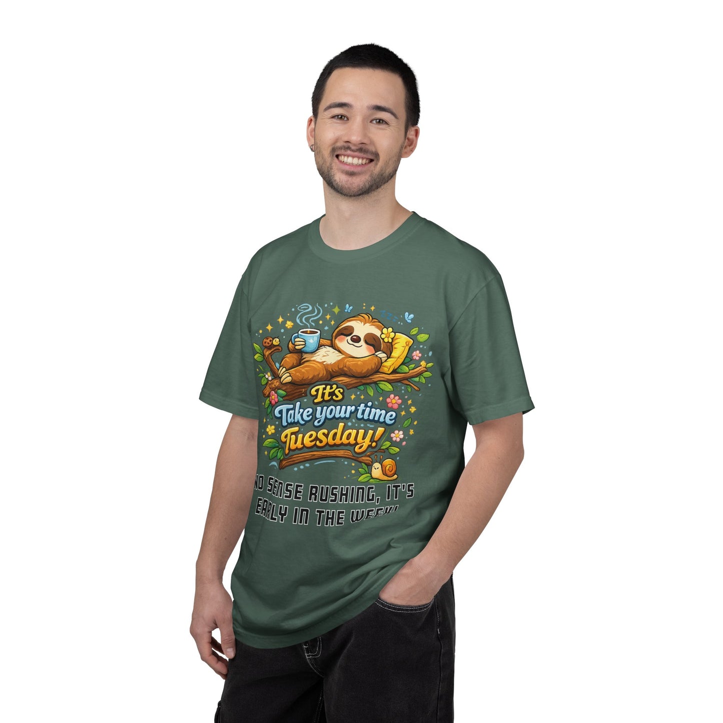 Tuesday - Procrastination Sloth Series T-shirt