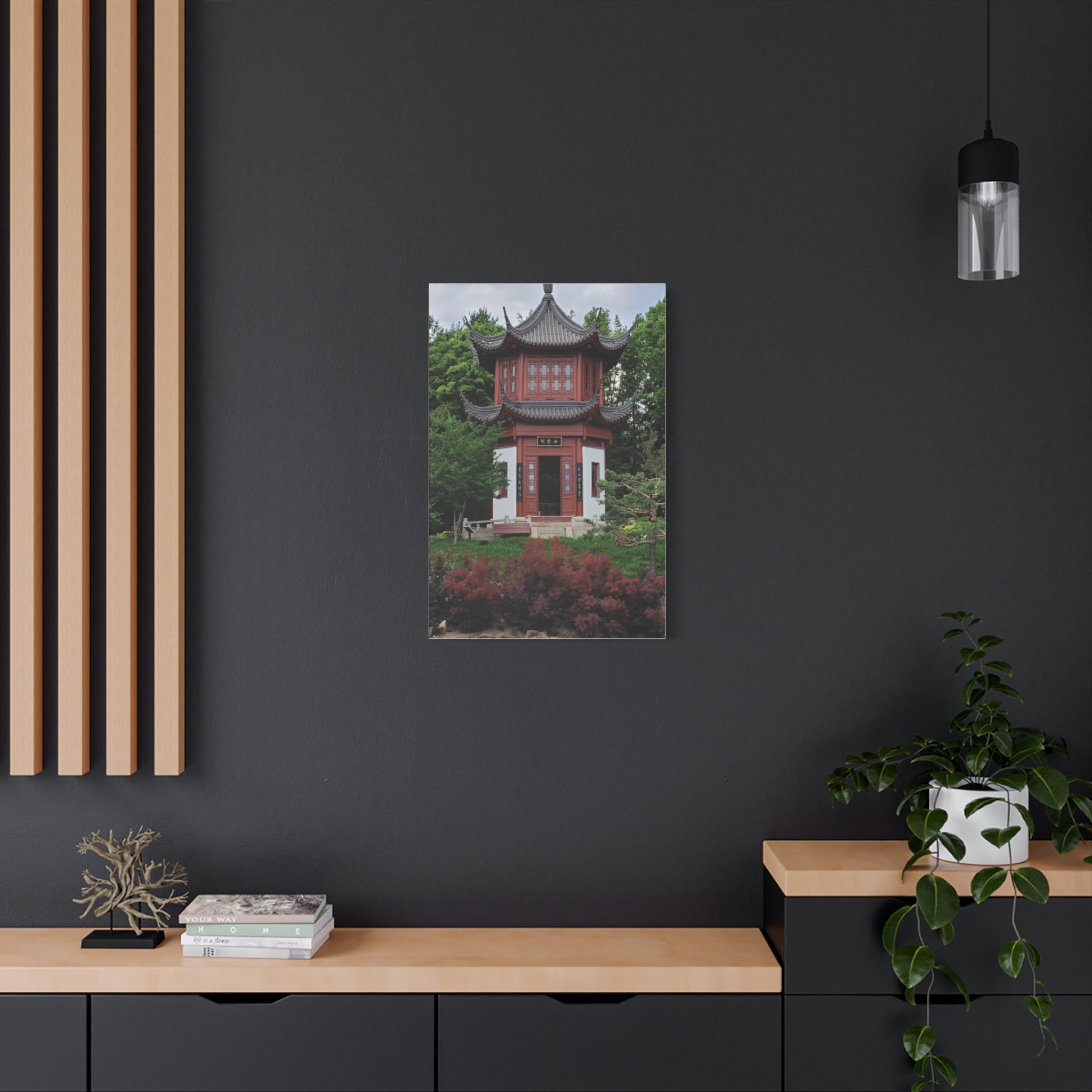 "Pavillion of Friendship" photograph on stretched canvas