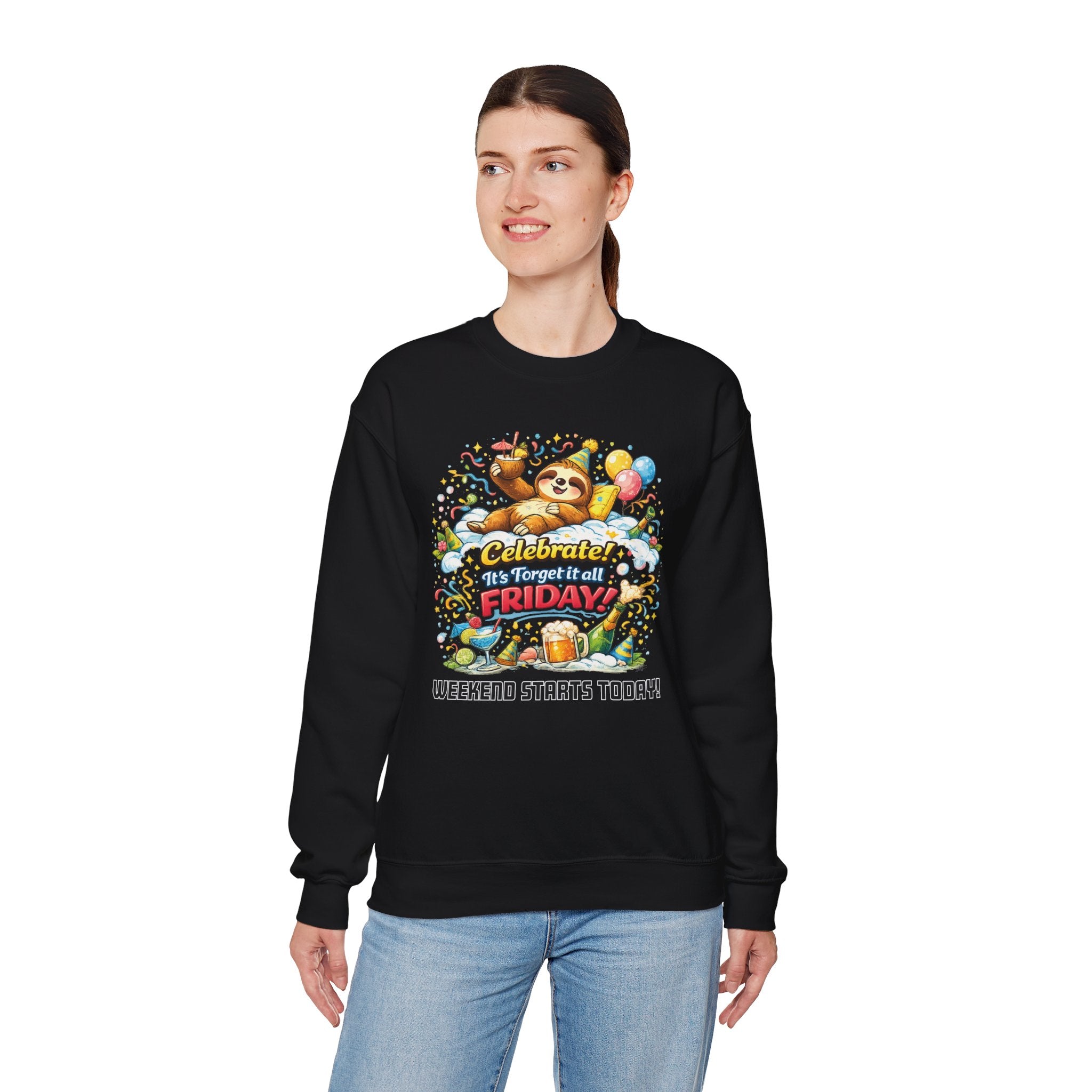 Friday - Procrastination Sloth Series Sweatshirt