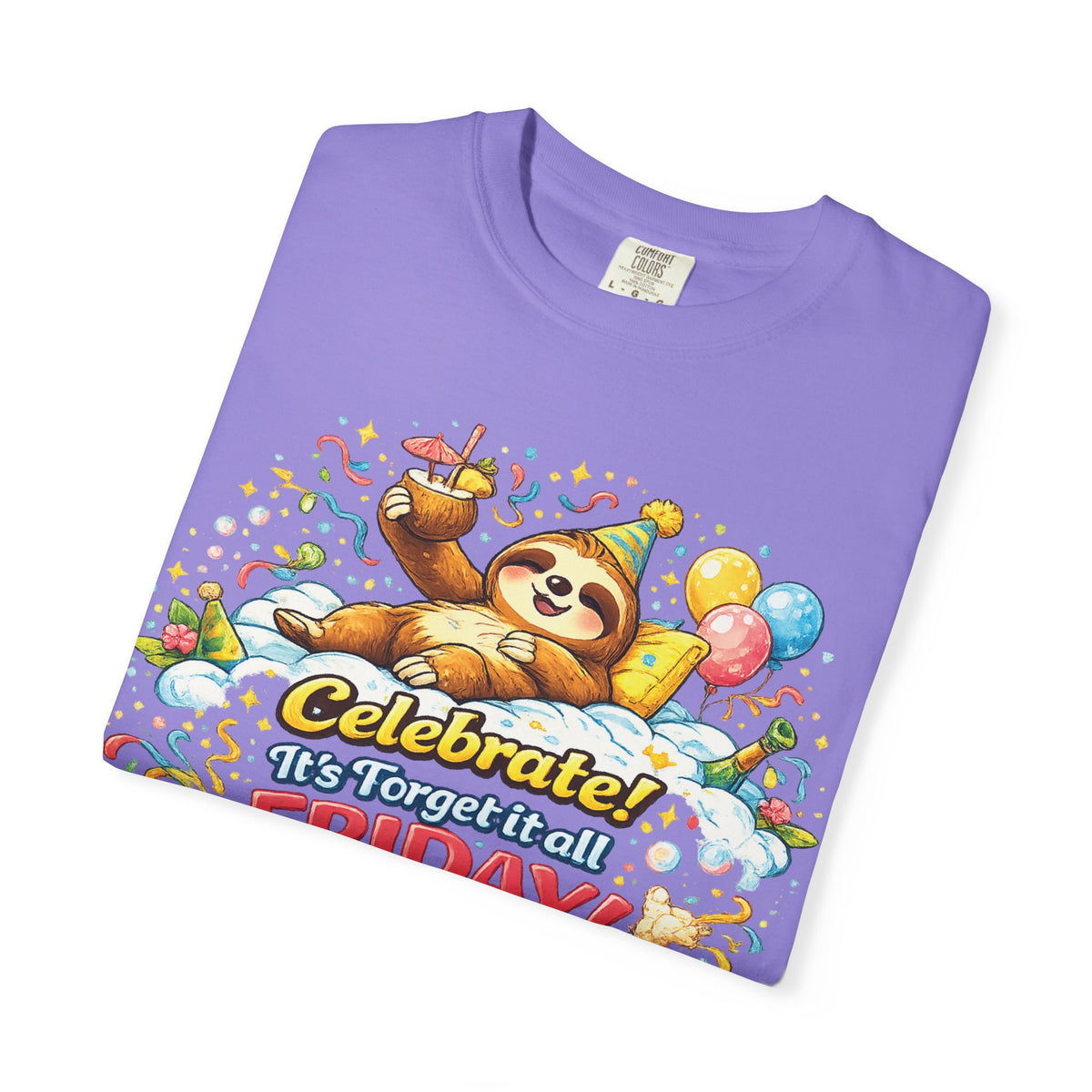 Friday - Procrastination Sloth Series T-shirt