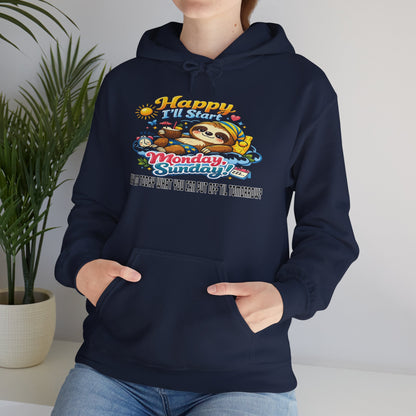 Sunday - Procrastination Sloth Series Hoodie