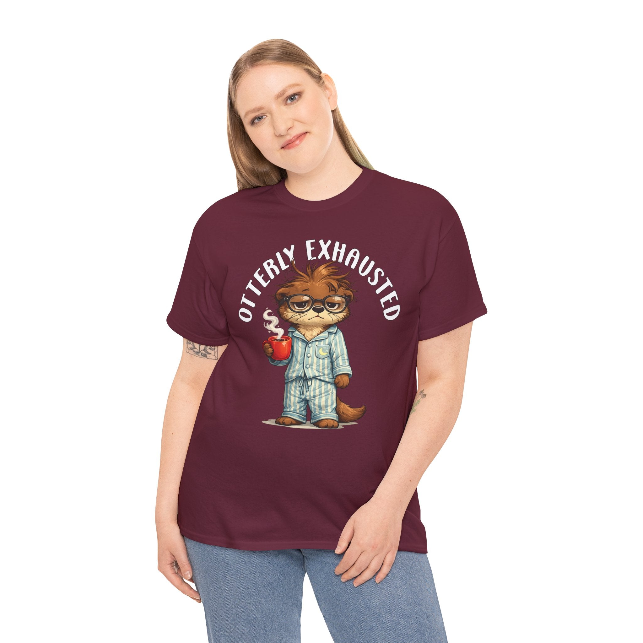 "Otterly Exhausted" Tee - Otter Series