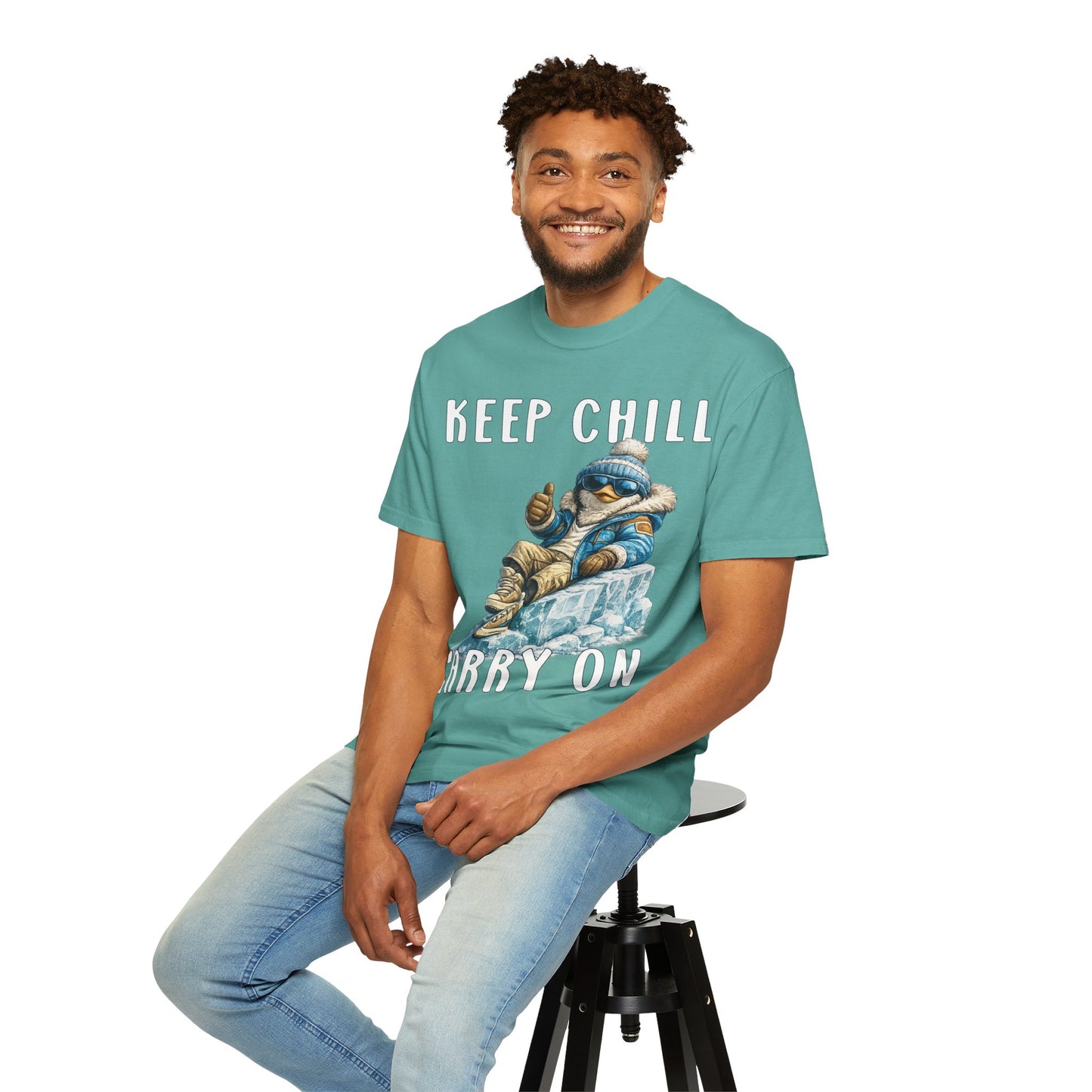 Keep Chill Carry On Boy T-shirt - Penguin Series