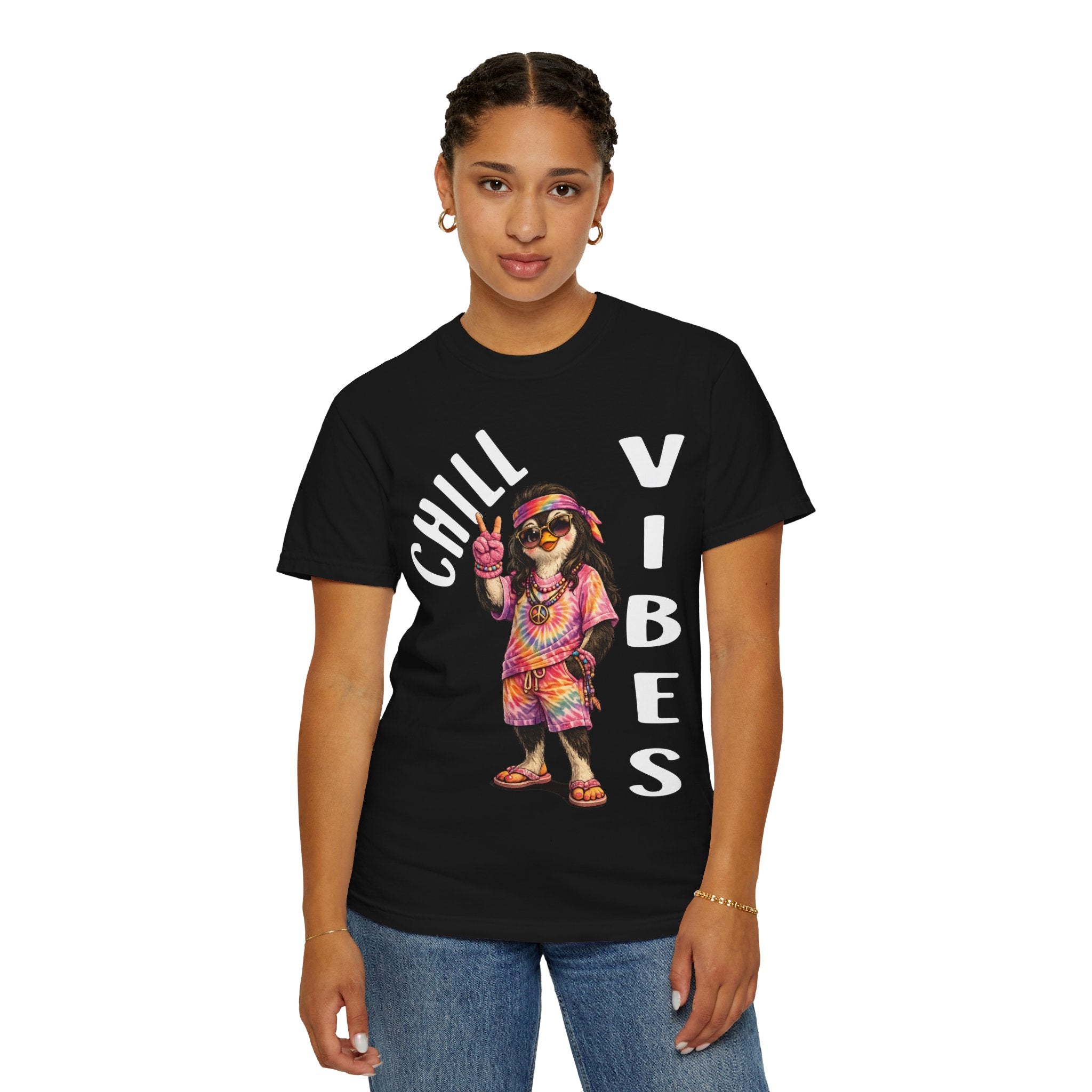Chill Vibes Girl T-shirt - Penguin Series