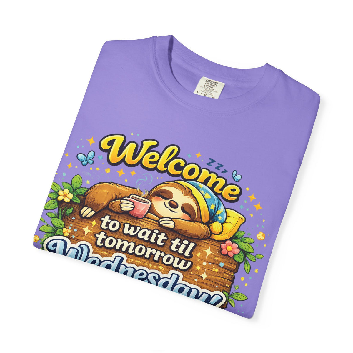 Wednesday - Procrastination Sloth Series T-shirt