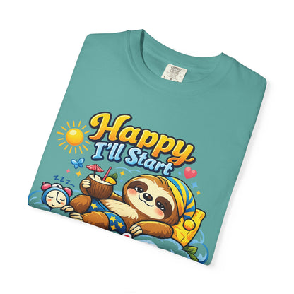 Sunday - Procrastination Sloth Series T-shirt