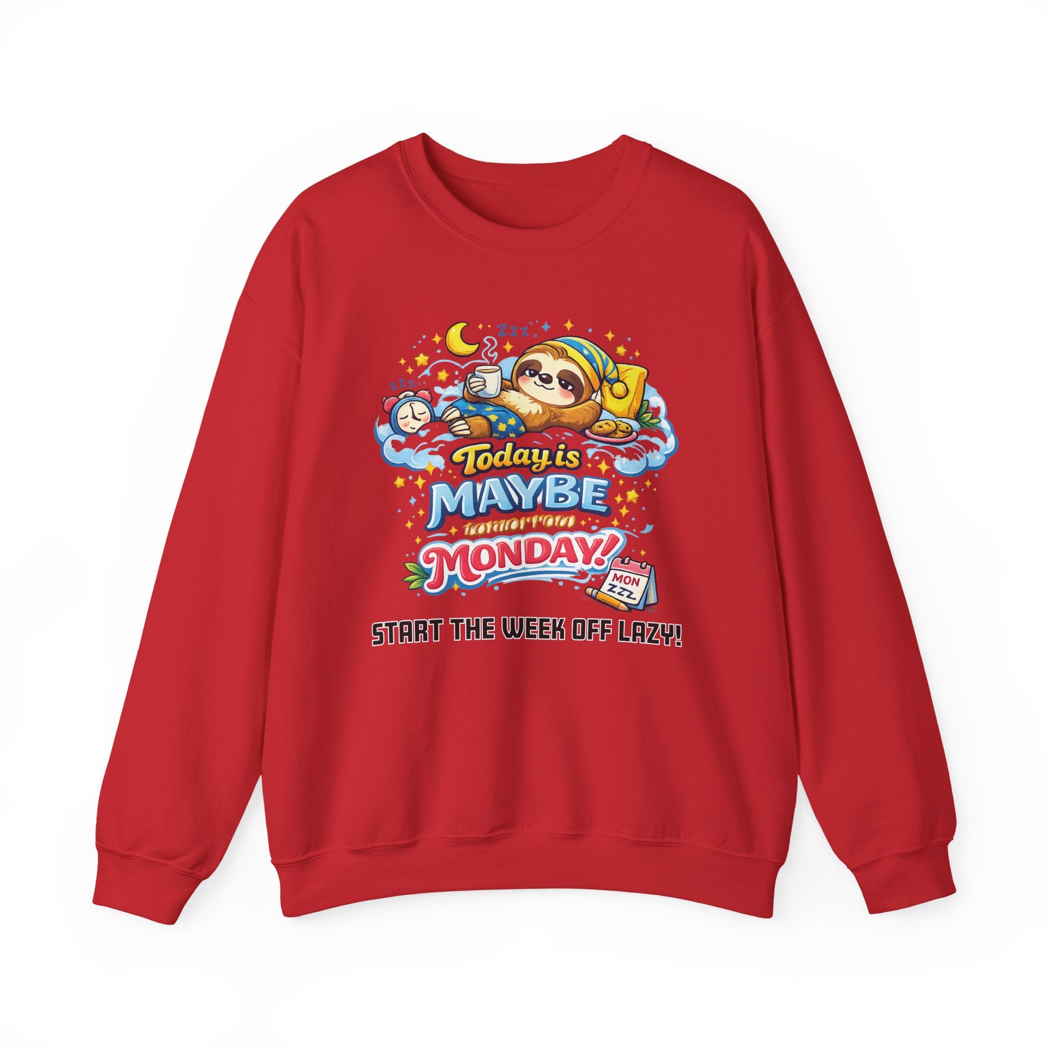 Monday - Procrastination Sloth Series Sweatshirt