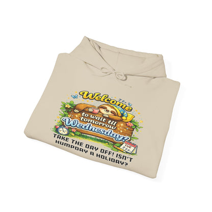 Wednesday - Procrastination Sloth Series Hoodie