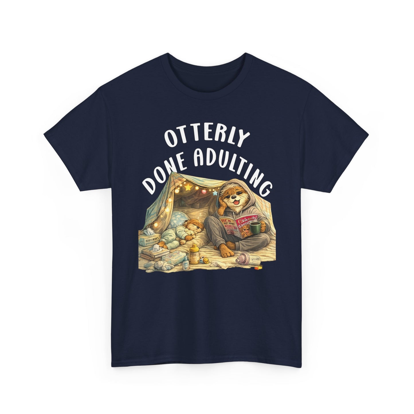 "Otterly Done Adulting" Mom Tee - Otter Series