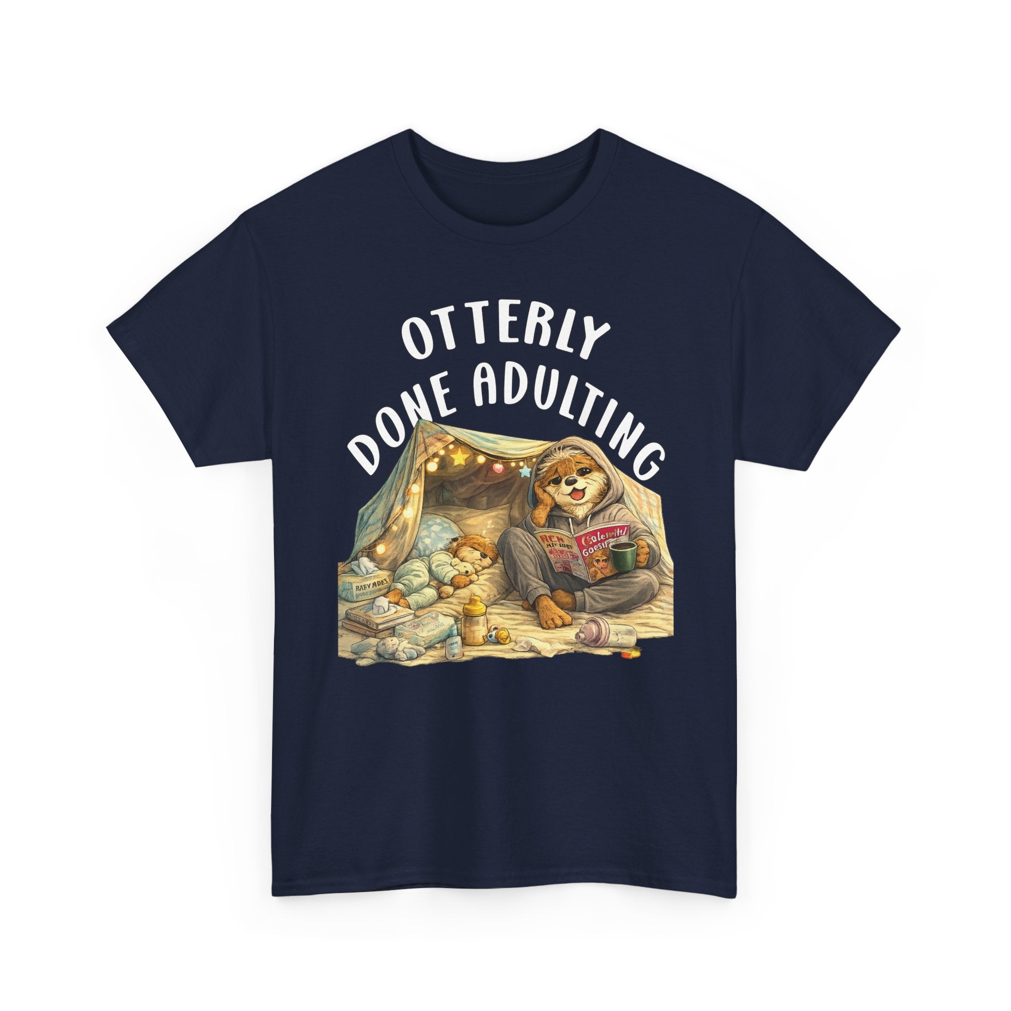 "Otterly Done Adulting" Mom Tee - Otter Series