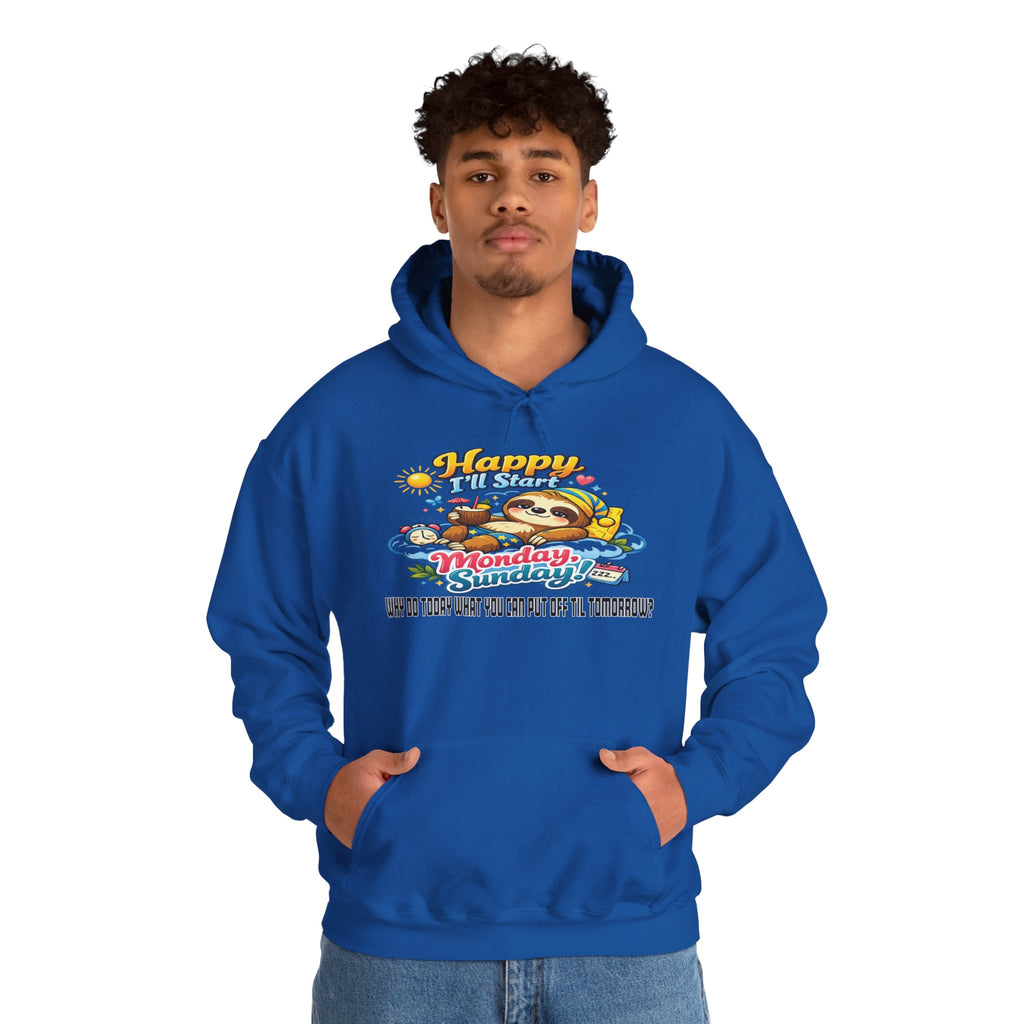 Sunday - Procrastination Sloth Series Hoodie