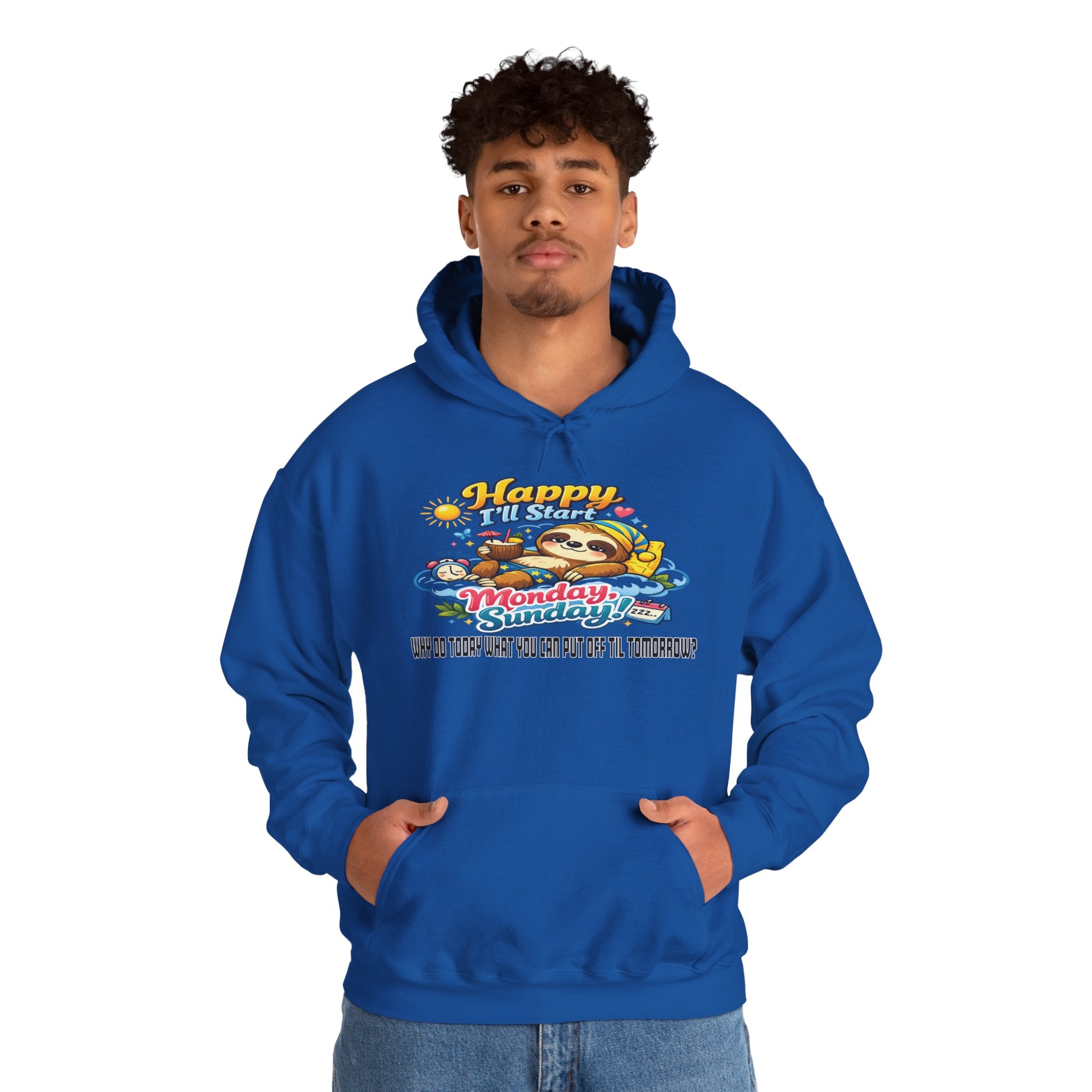 Sunday - Procrastination Sloth Series Hoodie