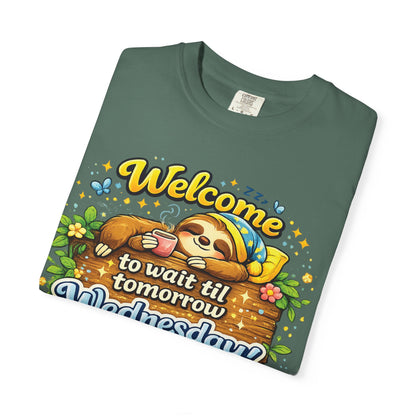 Wednesday - Procrastination Sloth Series T-shirt
