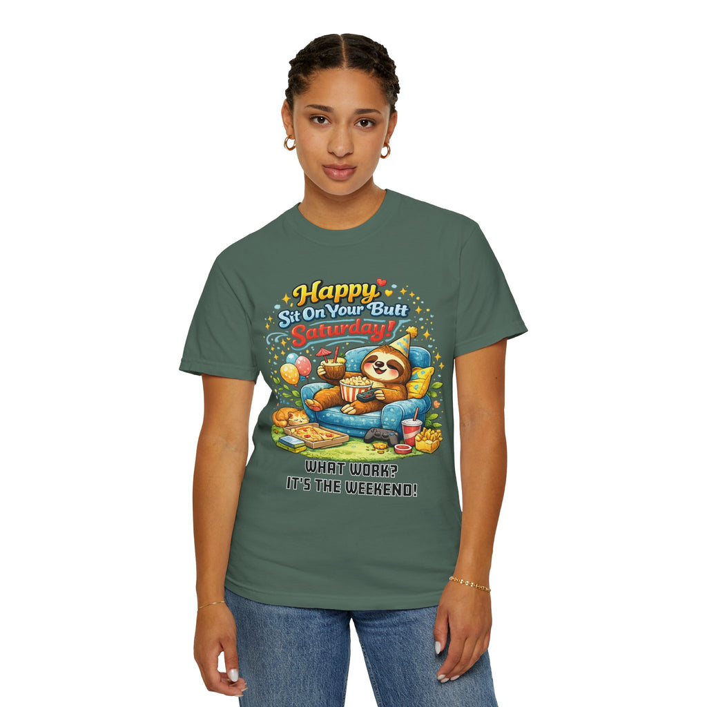 Saturday - Procrastination Sloth Series T-shirt
