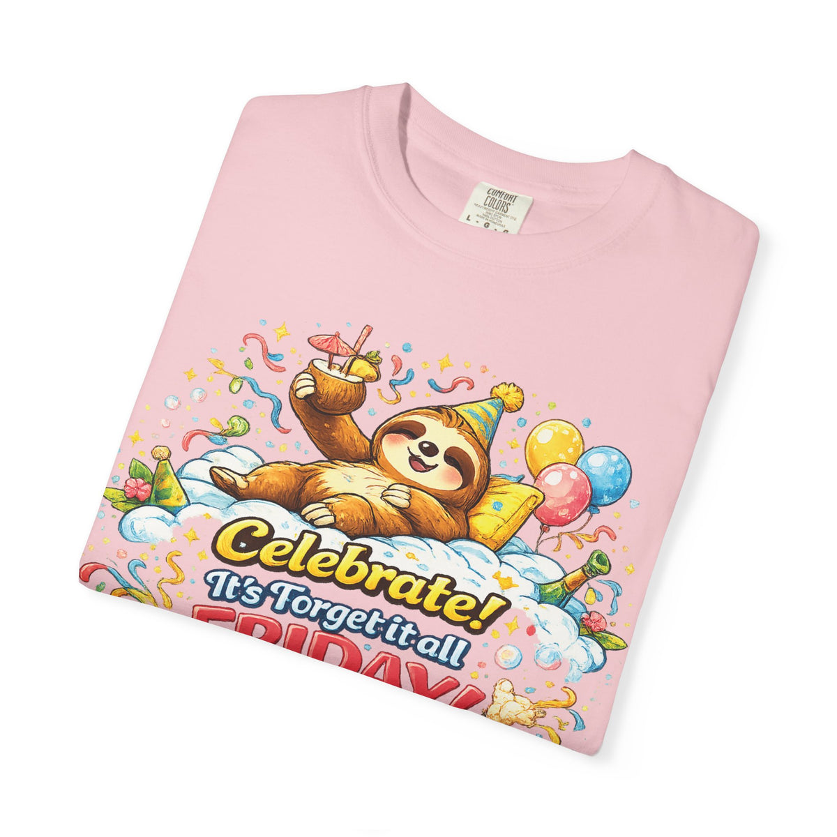 Friday - Procrastination Sloth Series T-shirt