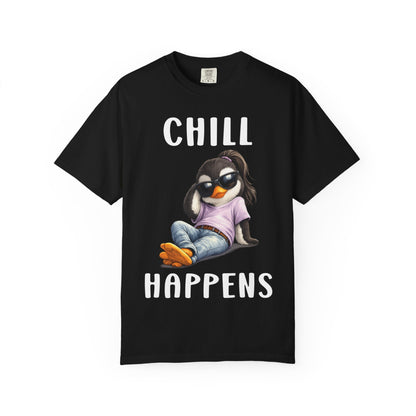 Chill Happens Girl T-shirt - Penguin Series