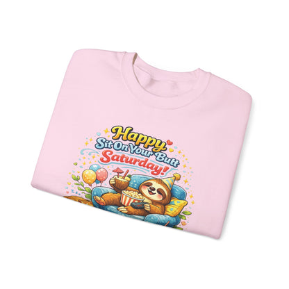 Saturday - Procrastination Sloth Series Sweatshirt