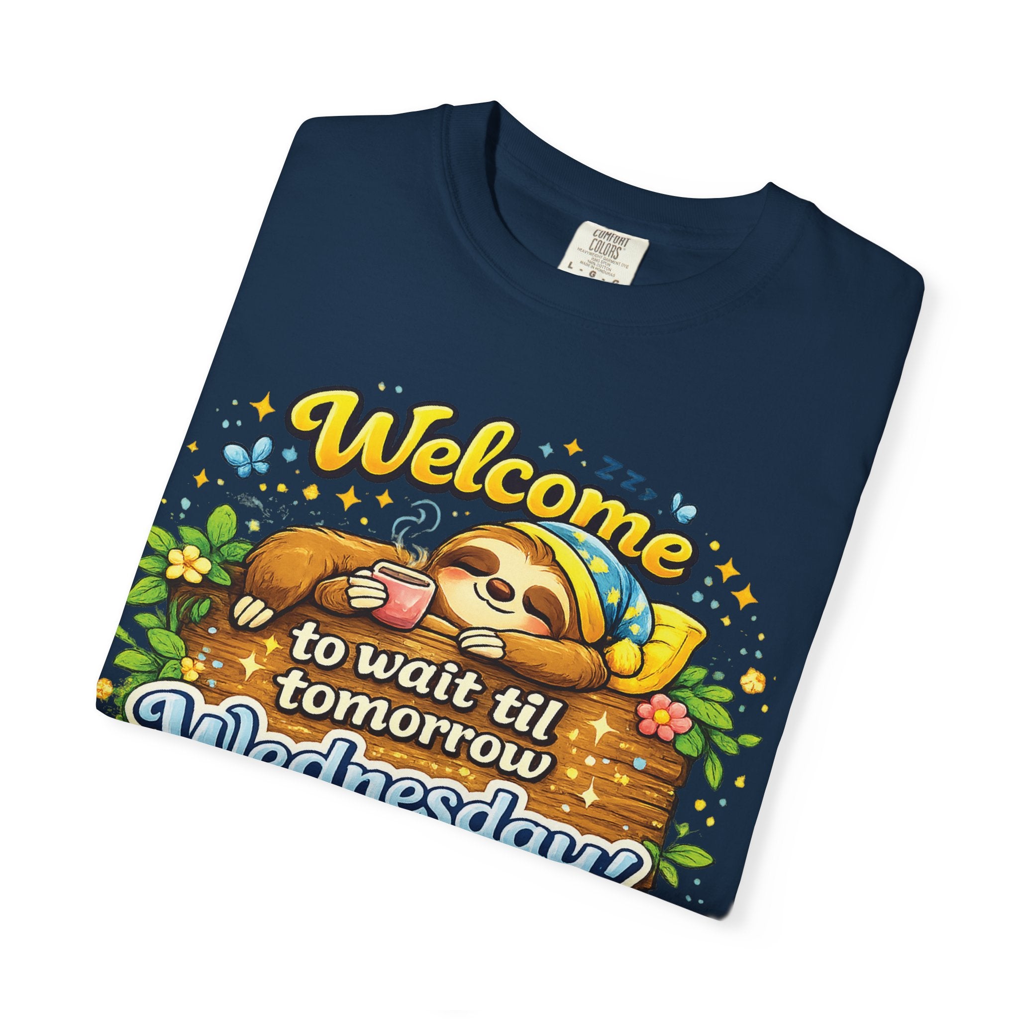 Wednesday - Procrastination Sloth Series T-shirt