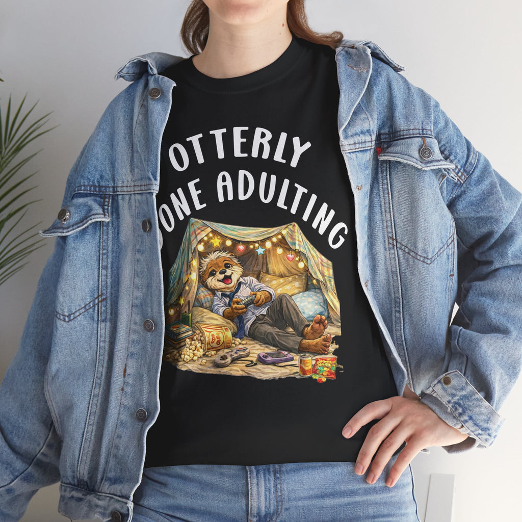 "Otterly Done Adulting" Dad Tee - Otter Series
