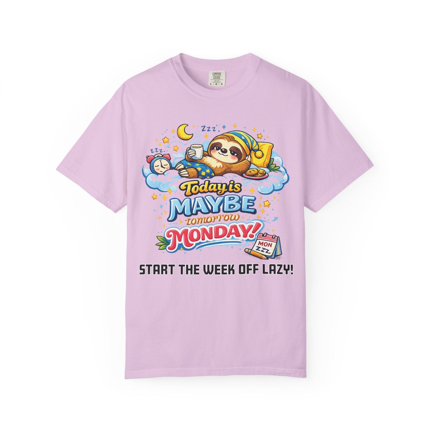 Monday - Procrastination Sloth Series T-shirt