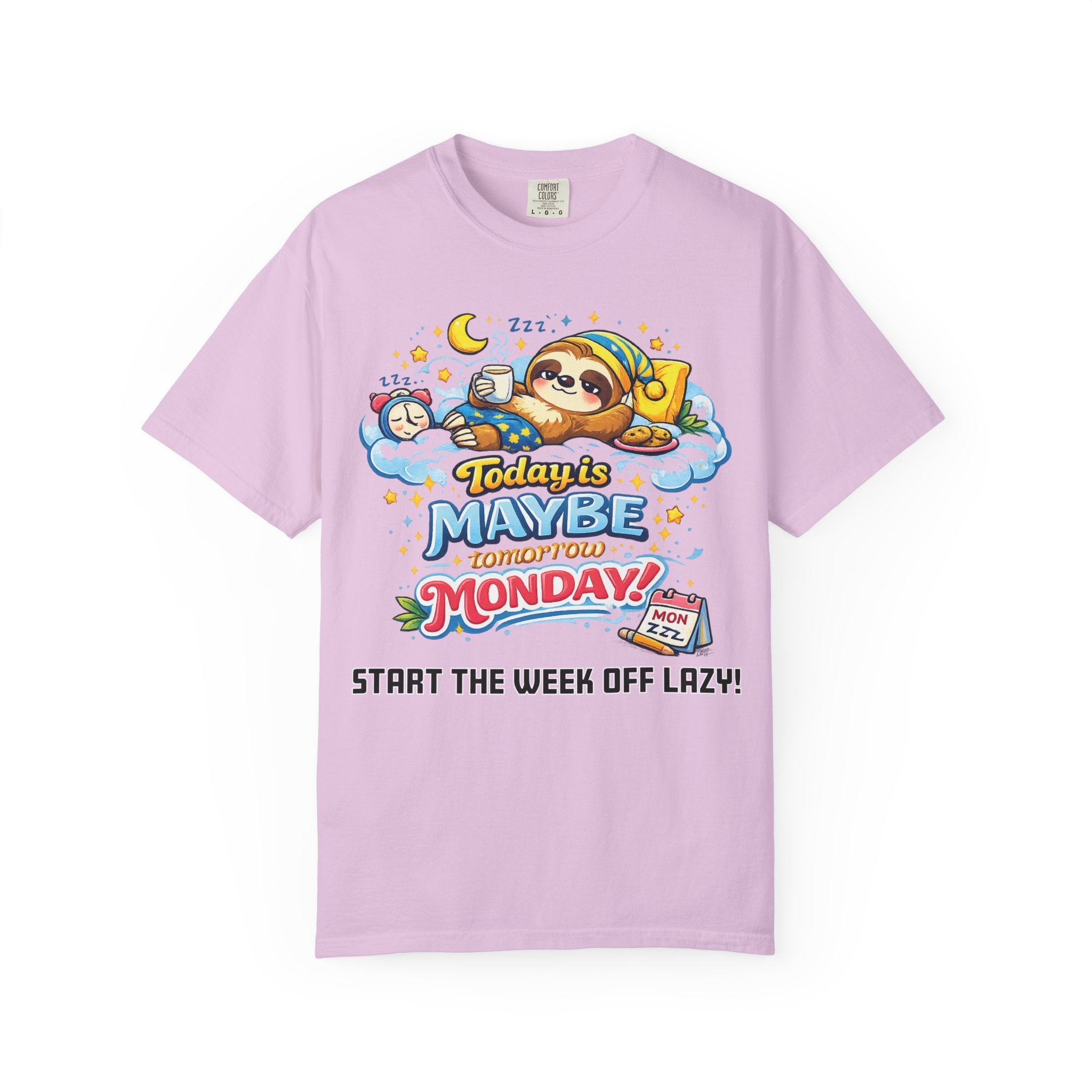 Monday - Procrastination Sloth Series T-shirt