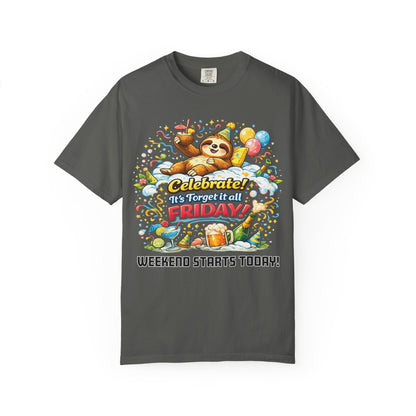 Friday - Procrastination Sloth Series T-shirt