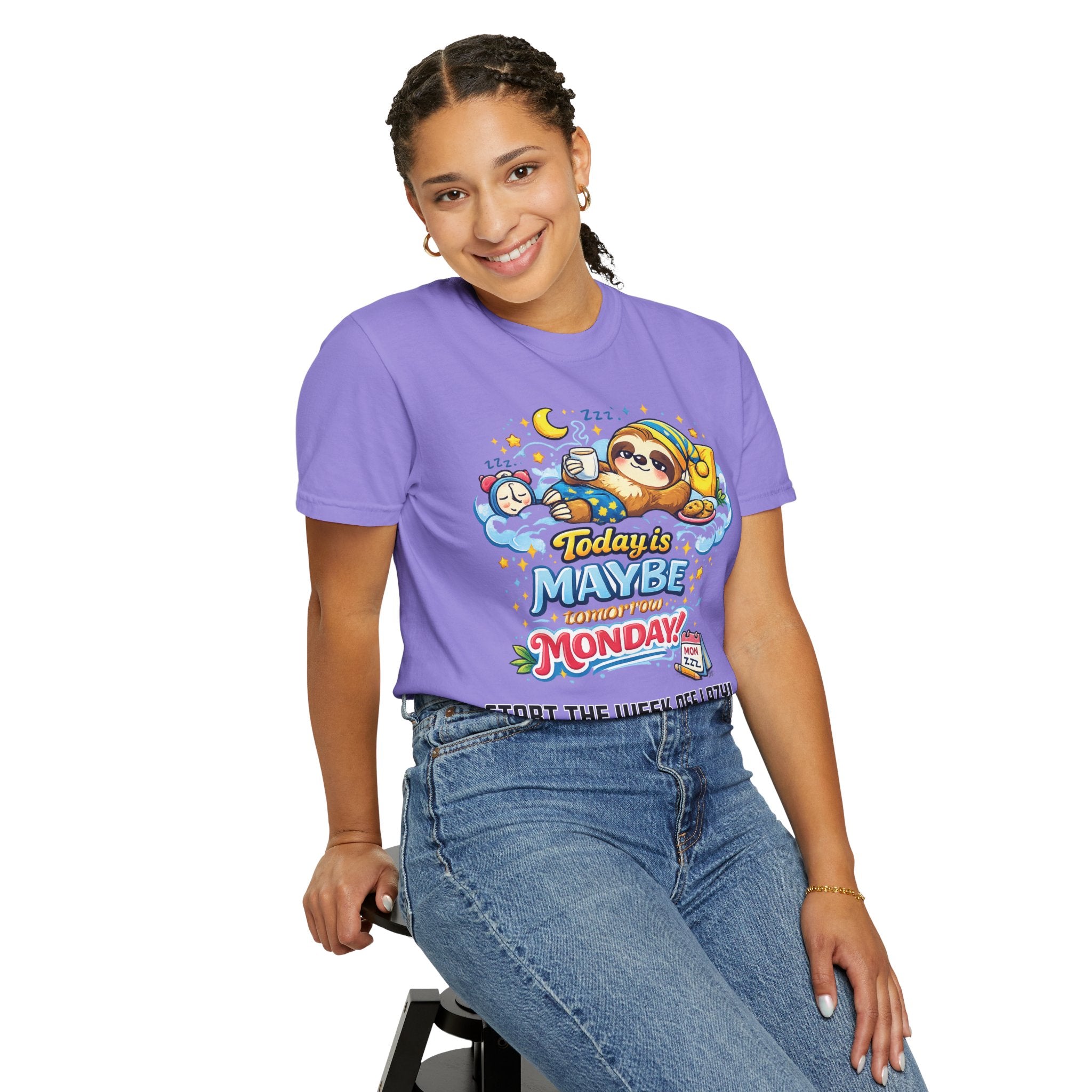 Monday - Procrastination Sloth Series T-shirt