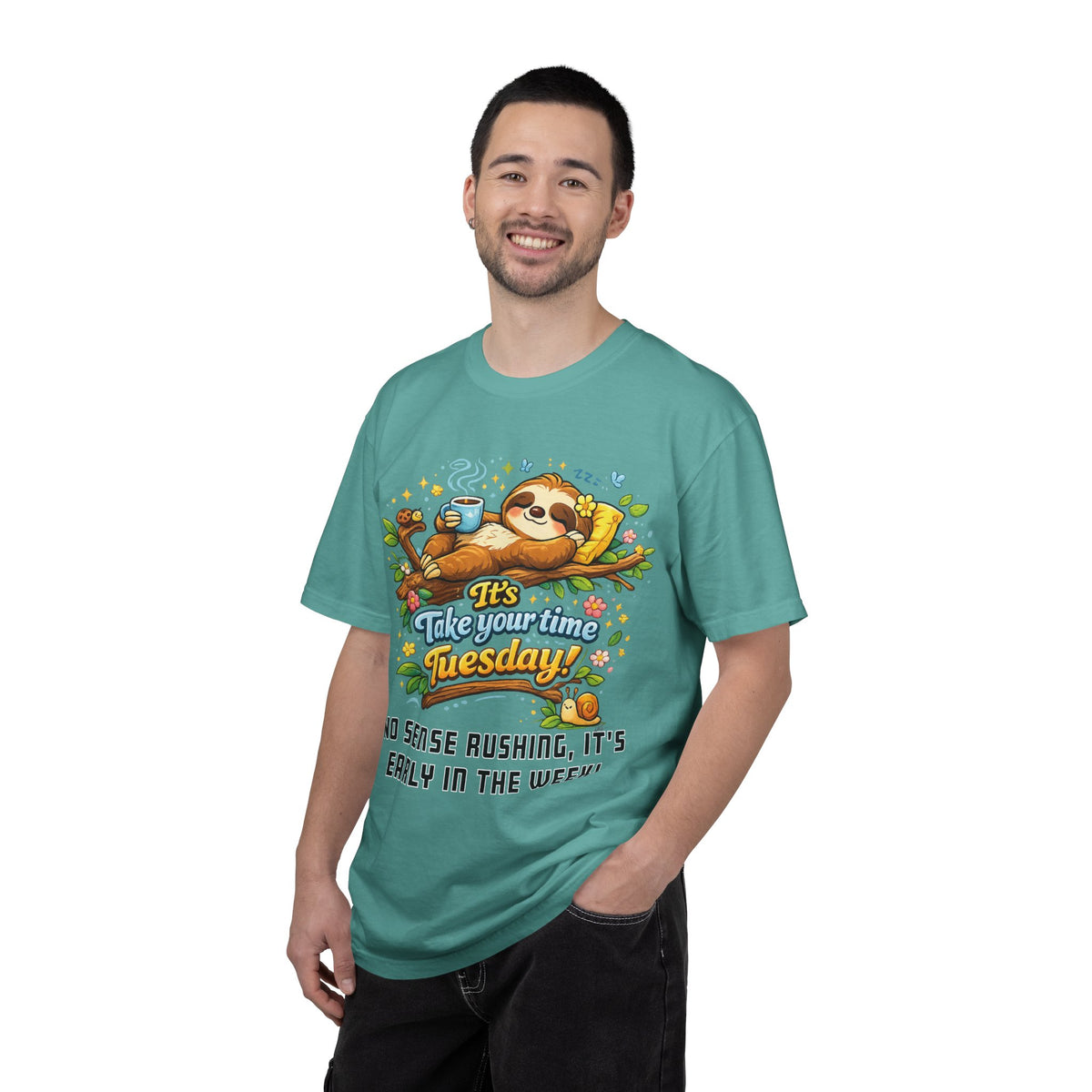 Tuesday - Procrastination Sloth Series T-shirt