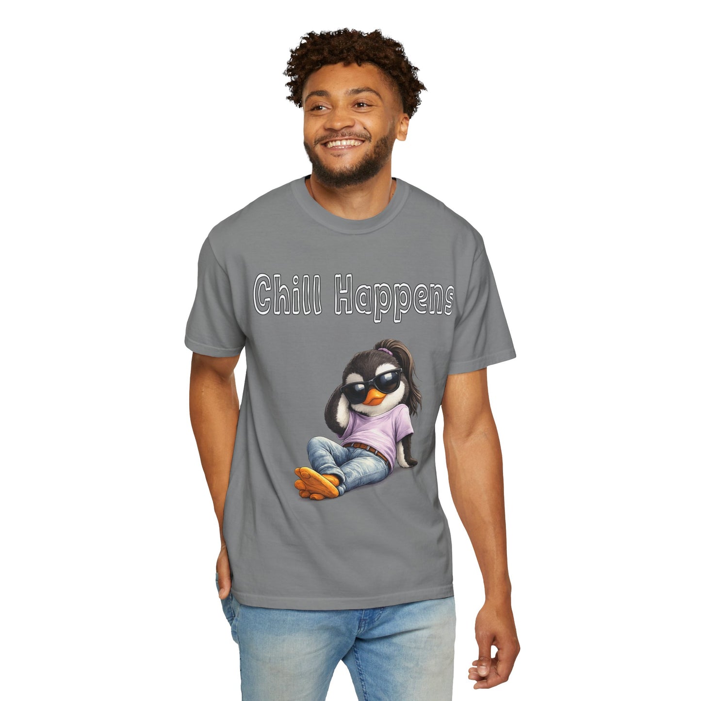 "Chill Happens" T-shirt Penguin Series