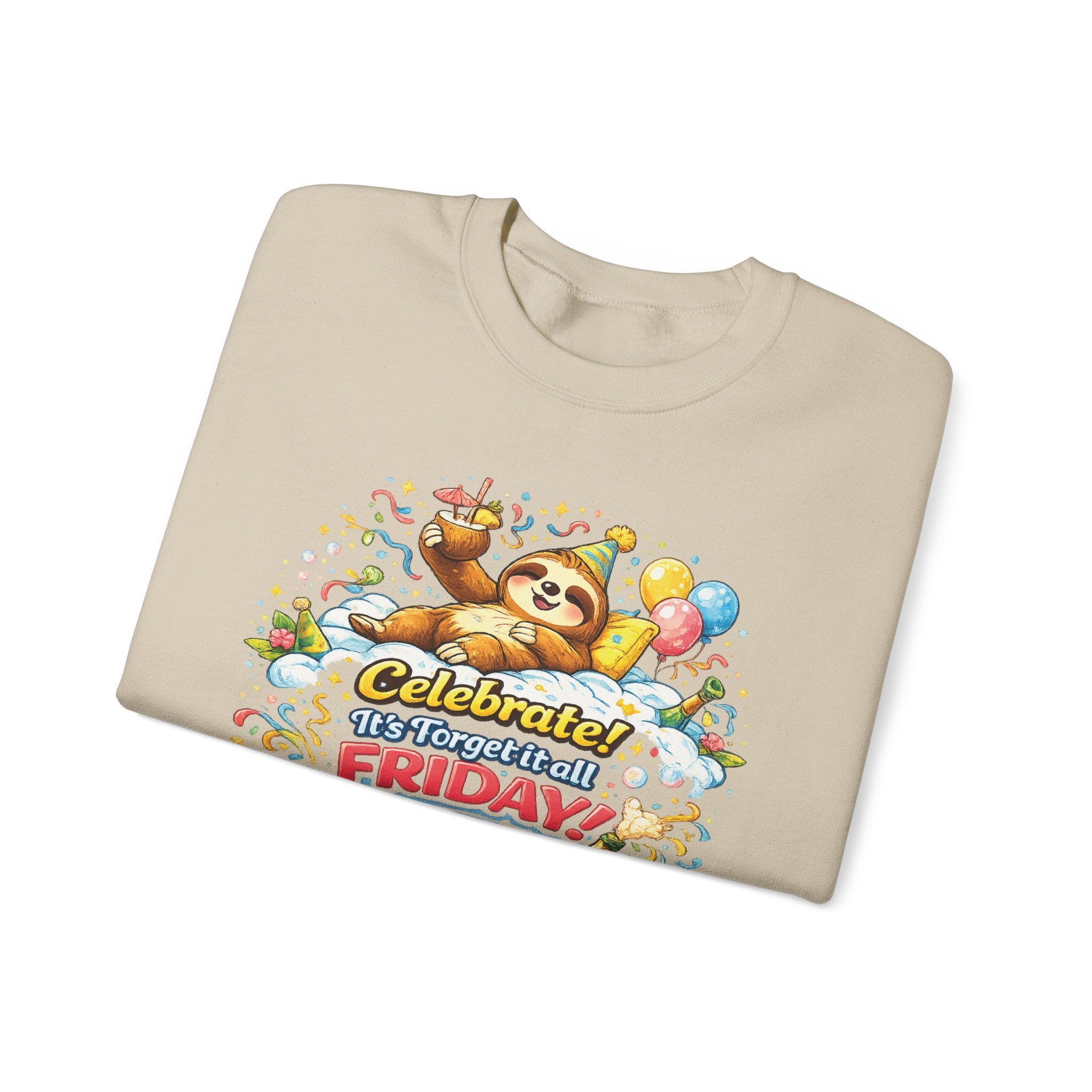 Friday - Procrastination Sloth Series Sweatshirt
