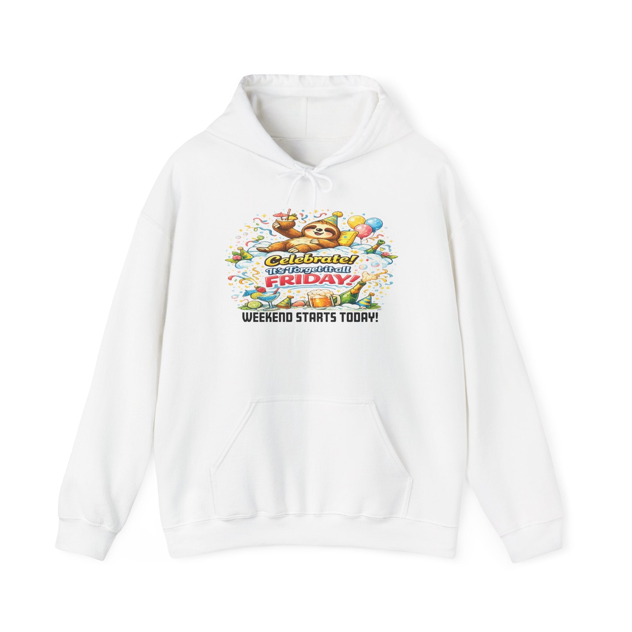 Friday - Procrastination Sloth Series Hoodie