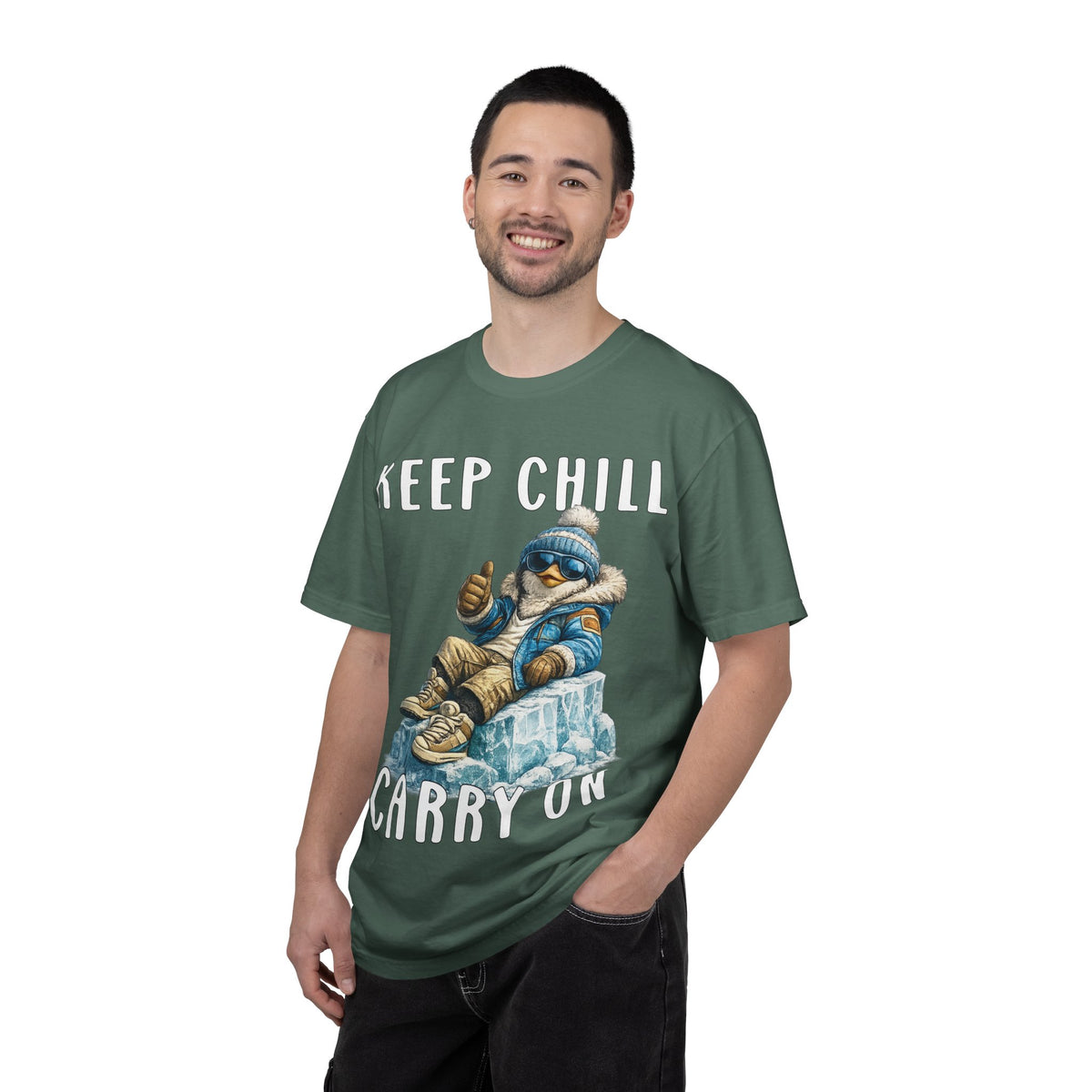 Keep Chill Carry On Boy T-shirt - Penguin Series