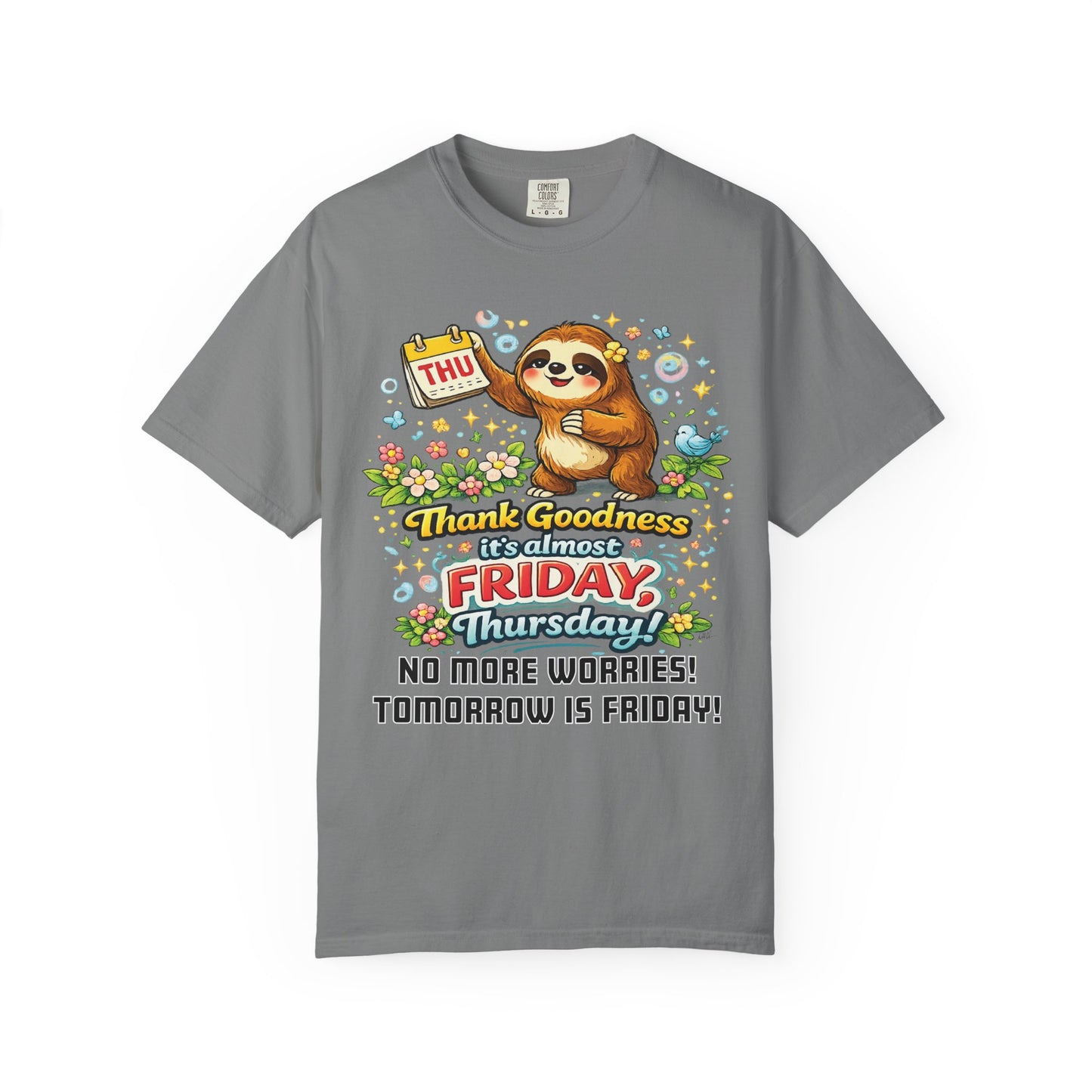 Thursday - Procrastination Sloth Series T-shirt