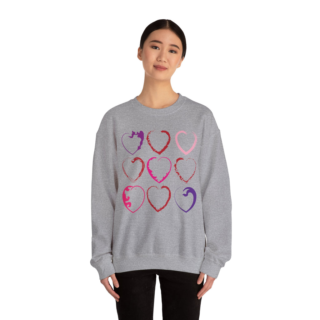 Nine Hearts Valentine's Day Sweatshirt