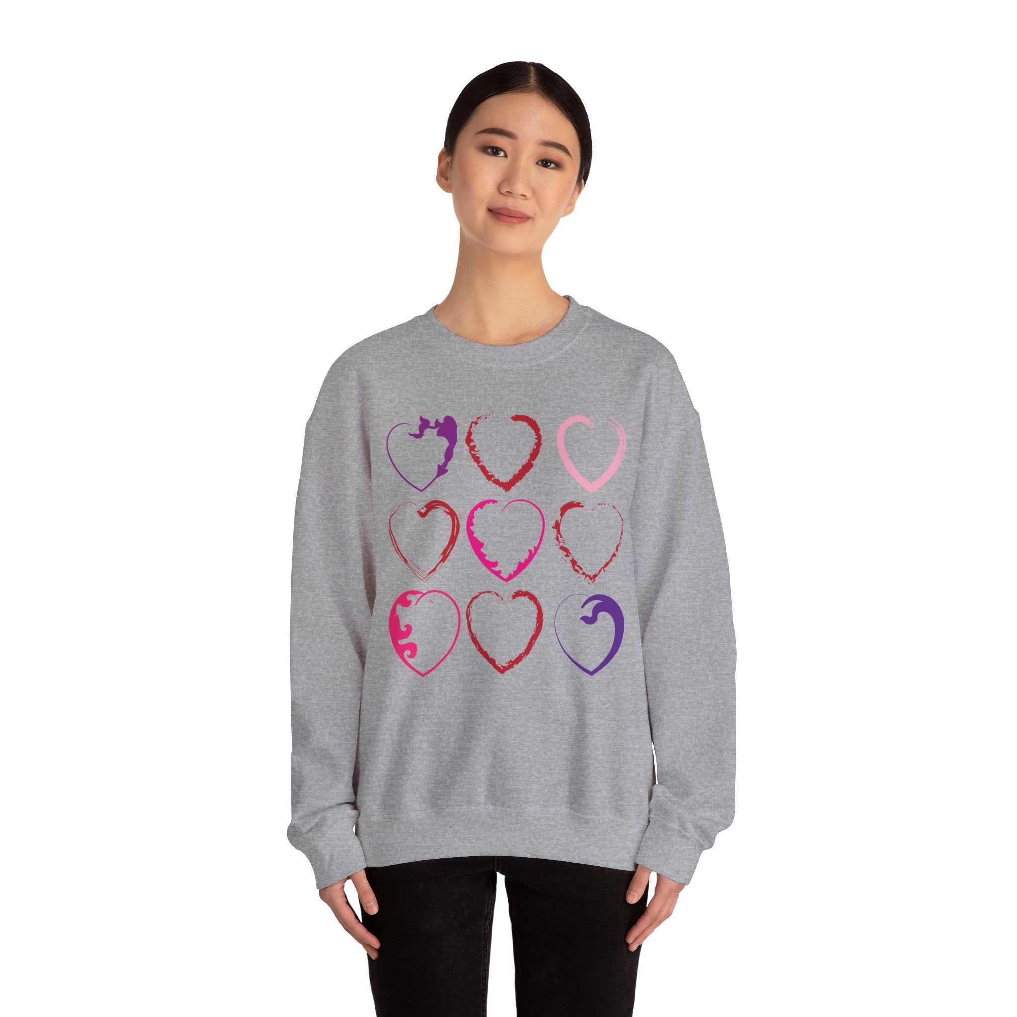 Nine Hearts Valentine's Day Sweatshirt